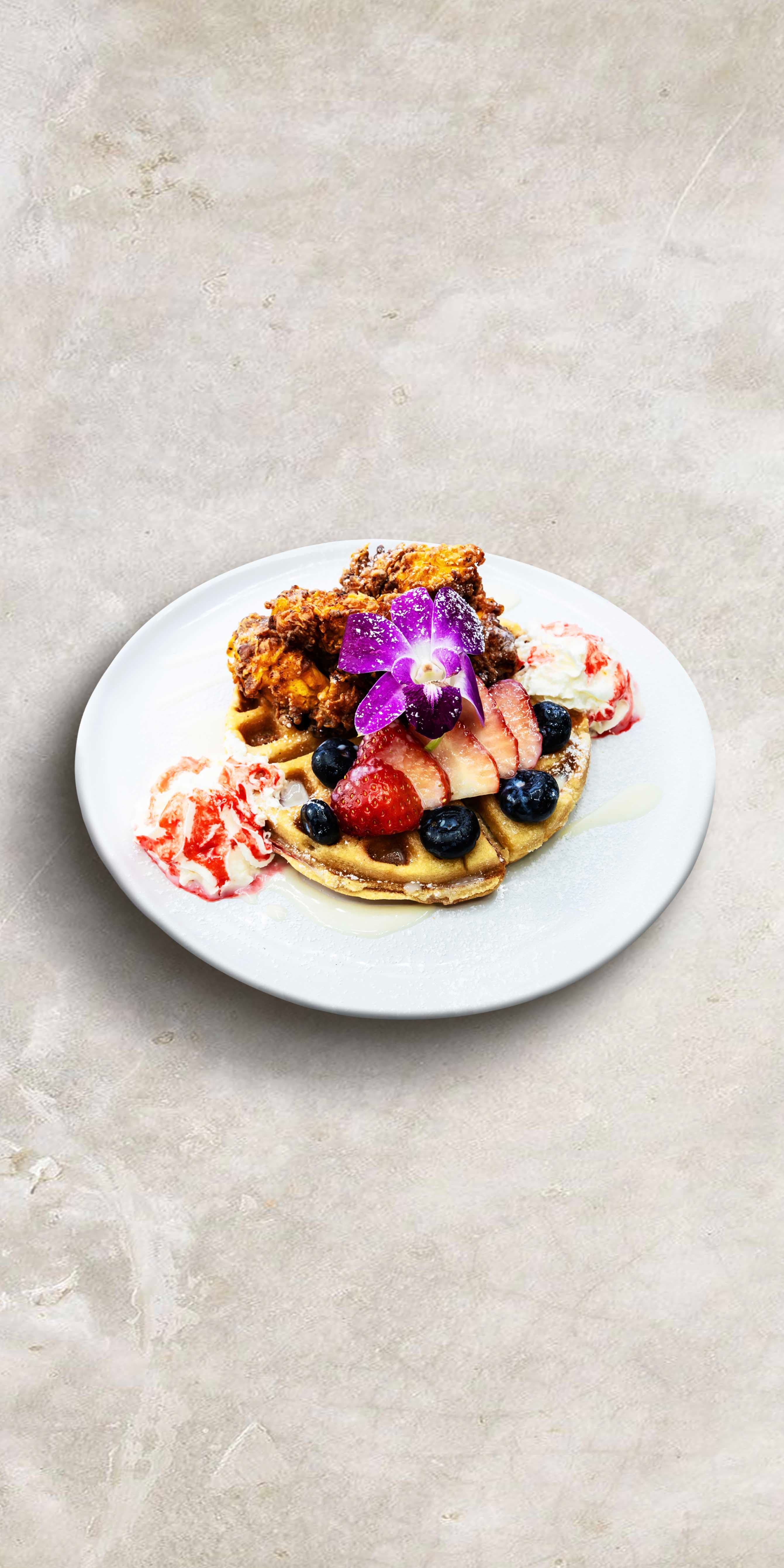Crispy Fried Chicken and Waffles